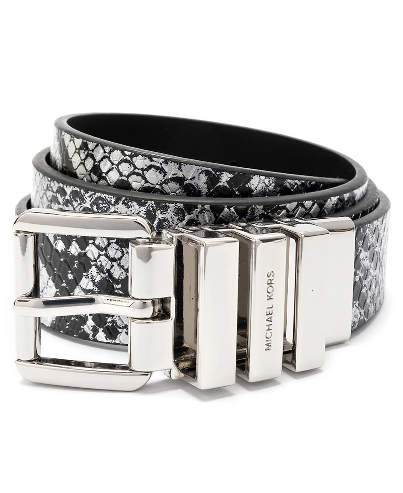 Michael Kors Women's Reversible Snake Pattern Belt