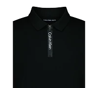 Calvin Klein Boys 8-20 Front Quarter Zip Polo T-Shirt
