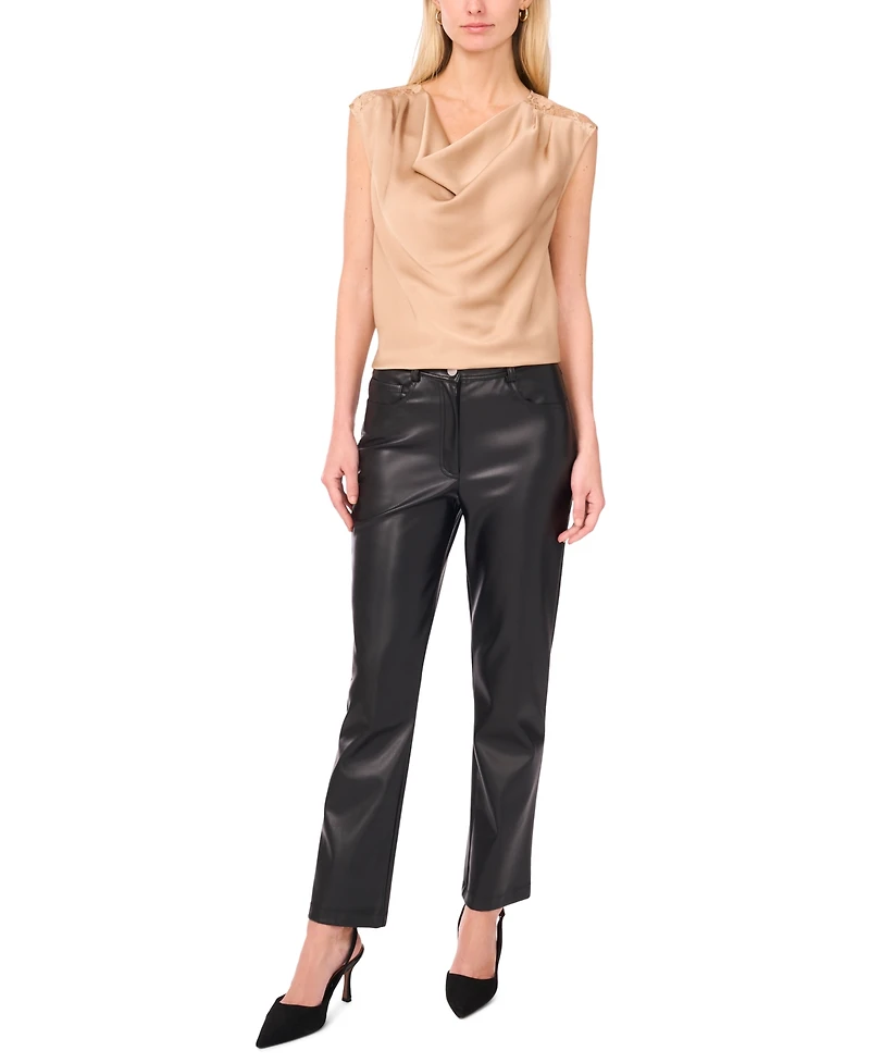 Vince Camuto Women's Cowl Neck Drape Top