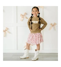 Sweet Wink Little and Big Girls Howdy Patch Sweatshirt