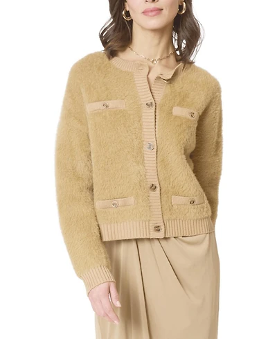 Central Park West Women's Roman Eyelash Cardi