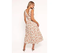 Petal and Pup Women's Velda Midi Dress - Pink Floral