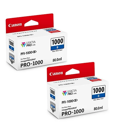 Canon 2 Pack Pfi-1000B Blue Lucia Pro ink for imagePROGRAF Pro-1000