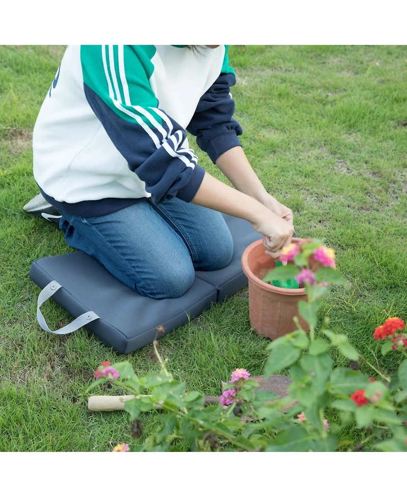 Gardenised Memory Foam Kneeler for Gardening, Baby Bath, Knee Pad for Outdoor Work, Foldable and Extra Soft