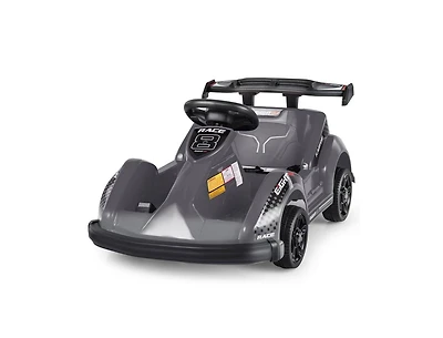 6V Kids Ride-On Go Cart with Remote Control & Safety Belt – Black