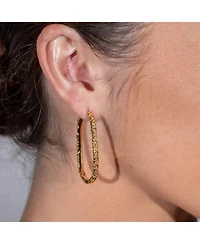 Lucy Quartermaine Large Hula Hoop Earrings in Gold Vermeil
