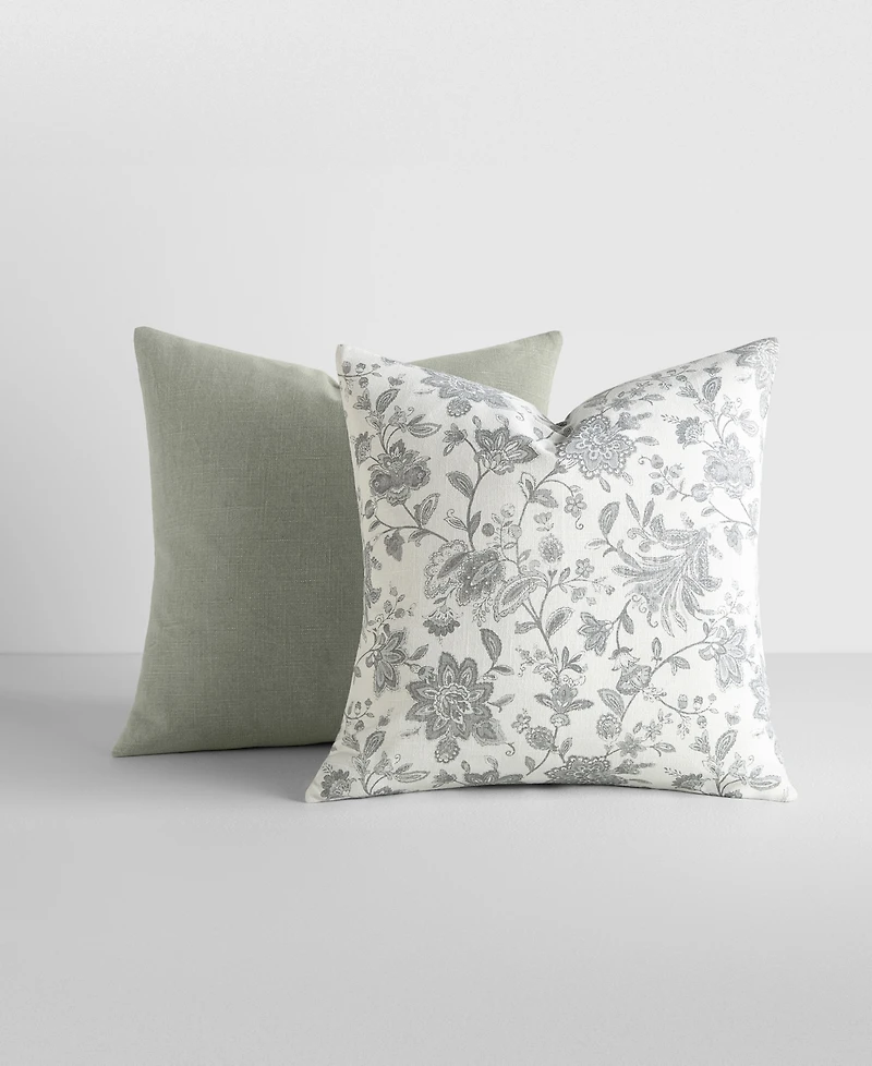 ienjoy Home Cotton Slub 2-Pack Decor Pillows, 20" x