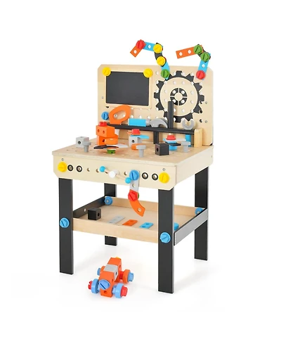 Pretend Play Workbench with Tools & Realistic Accessories