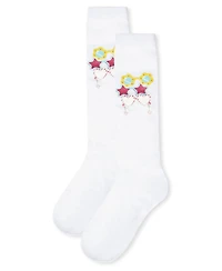 Memoi Sunglass Envy Cotton Blend Knee High Socks