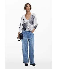 Desigual Women's Fine collage sweater