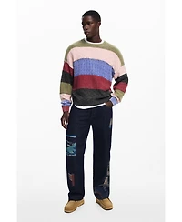 Desigual Men's Stitch knit sweater
