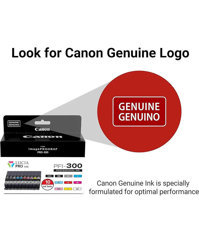 Canon Pfi-300 14.4ml 10 Color Ink Pack