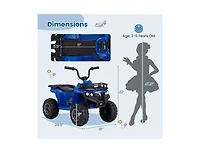 6V Kids Ride-On Electric Atv with Led Headlights & MP3 – Blue