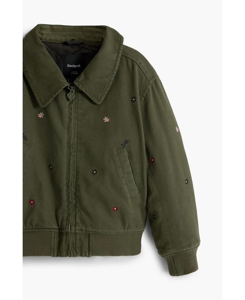 Desigual Girls's Fur collar bomber jacket