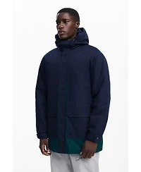 Desigual Men's Two-tone parka with hood