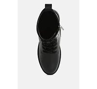 Molsh Faux Leather Ankle Biker Boots Women