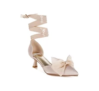 Cadell Bow Detail Satin Sandals Women