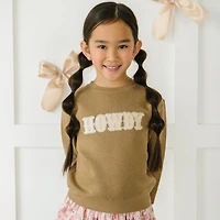 Sweet Wink Little and Big Girls Howdy Patch Sweatshirt