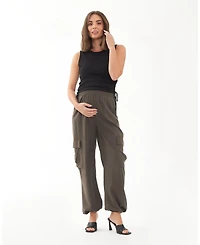 Ripe Maternity Jodie Ruched Ribbed Tank