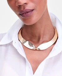 I.n.c. International Concepts Textured Twist Collar Necklace, 16" + 3" extender, Macy's Exclusive