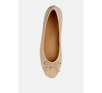 Enchanted Faux Leather Casual Ballerinas Women