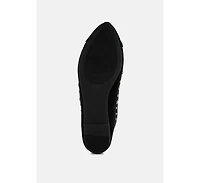 Olesia Stud Emebllished Ballet Flats Women