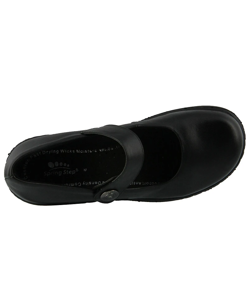 Spring Step Professional Wisteria Leather Mary Jane Work Shoe with Removable Insole and Skid-Resistant Sole