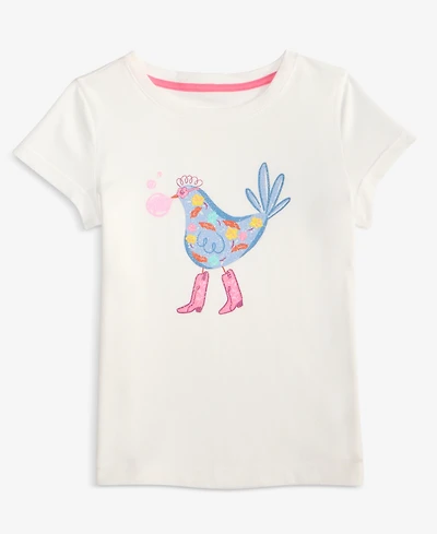 Epic Threads Girls Toddler 2T-4T Floral Chicken Graphic Short-Sleeve T-Shirt, Macy's Exclusive