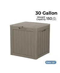 Chic Crate - 17.09'' W 30 Gallons Water Resistant Resin Lockable Deck Box