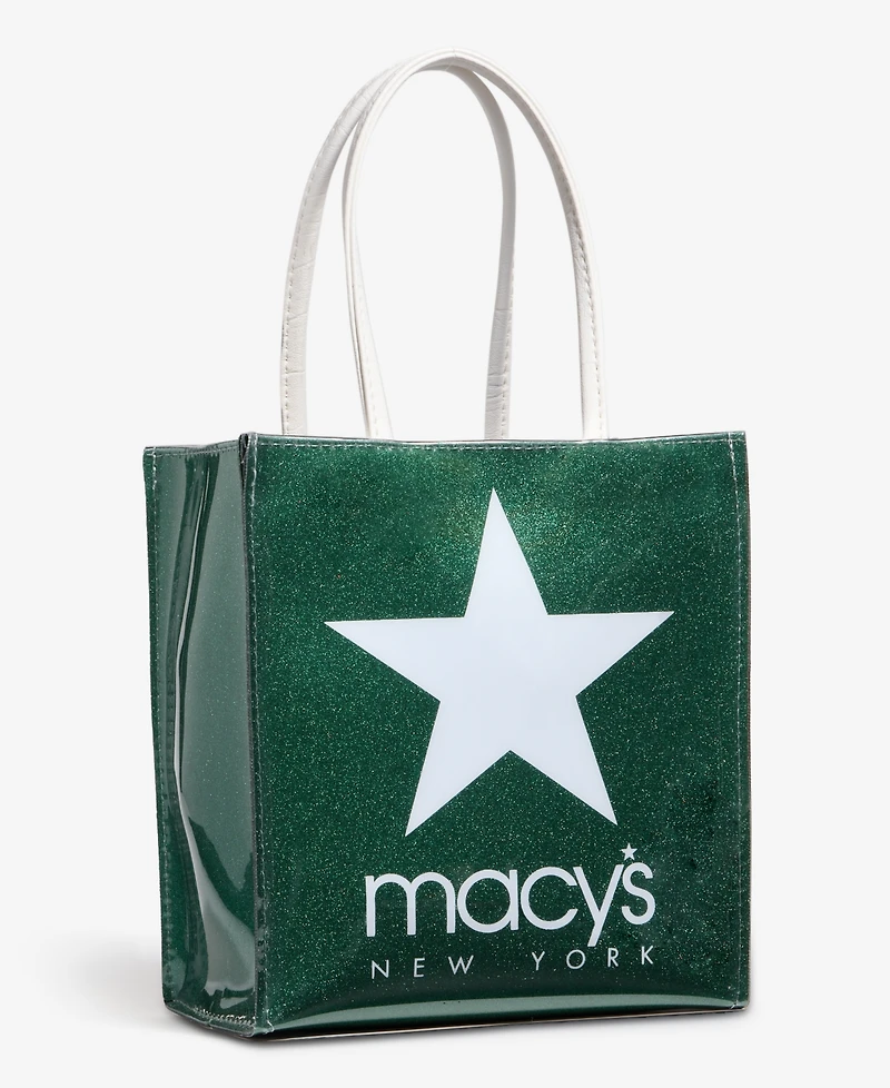 Dani Accessories Macy's Logo Forest Green Shoulder Tote, Macy's Exclusive