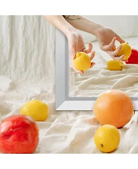 Amorho Bathroom Mirror, 20" x 16" Inch Thick Metal Framed Wall Mirrors for Over Sink, Bedroom, Living Room, Entryway, Rectangle Wall-Mounted Mirrors i