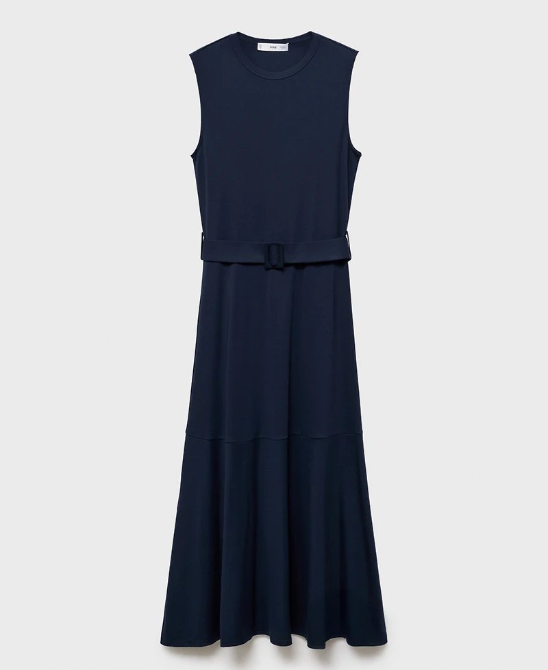 Mango Women's Belt Midi Dress