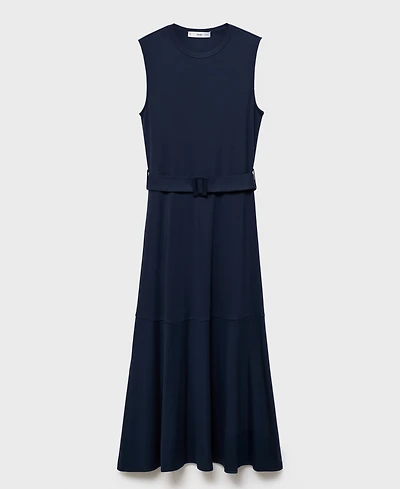 Mango Women's Belt Midi Dress