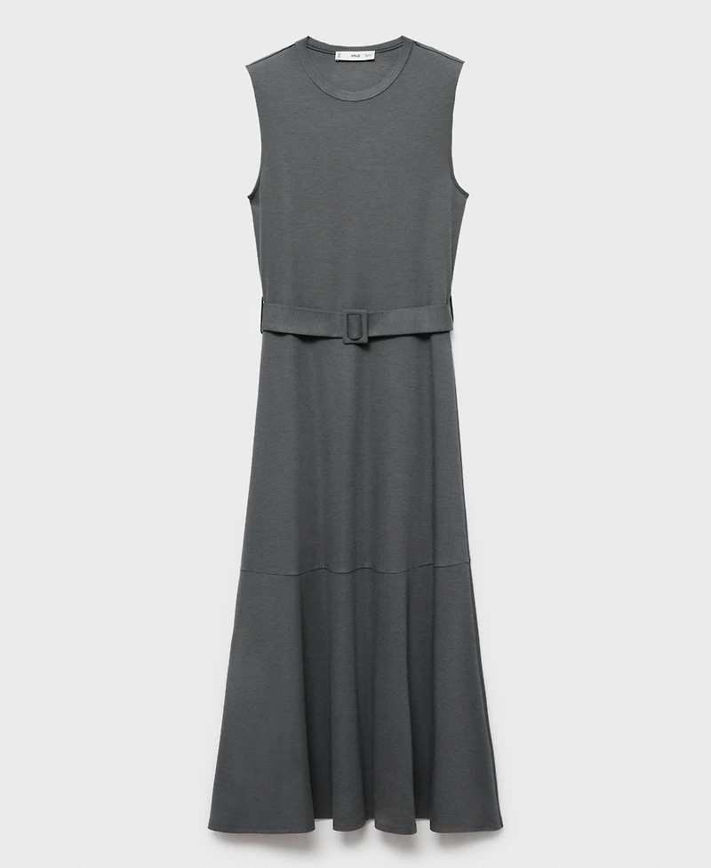 Mango Women's Belt Midi Dress