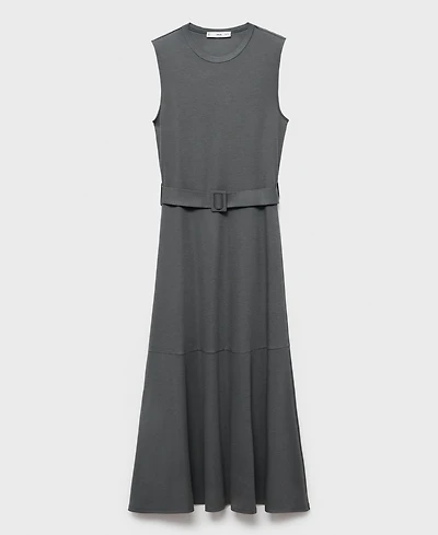 Mango Women's Belt Midi Dress