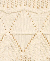 Mango Women's Ruffled Openwork Knit Vest
