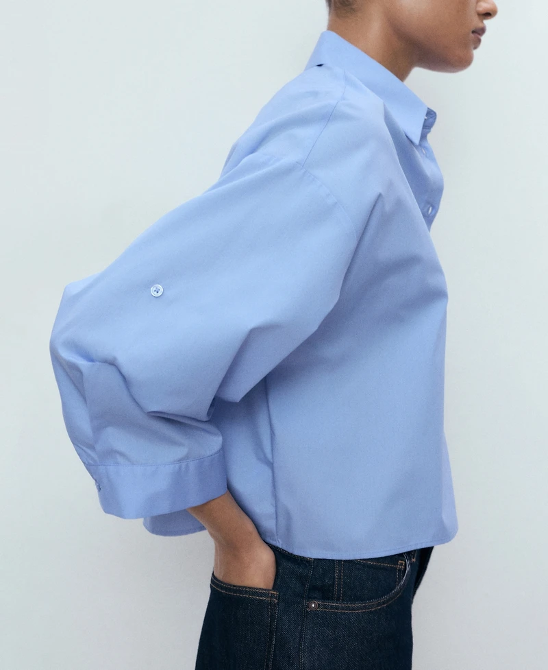 Mango Women's Pocket Oversize Shirt