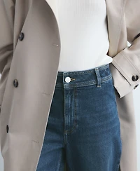 Mango Women's Catherin Culotte High-Rise Jeans