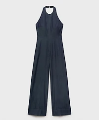 Mango Women's Lyocell Denim Jumpsuit