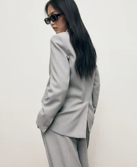 Mango Women's Pinstripe Suit Jacket