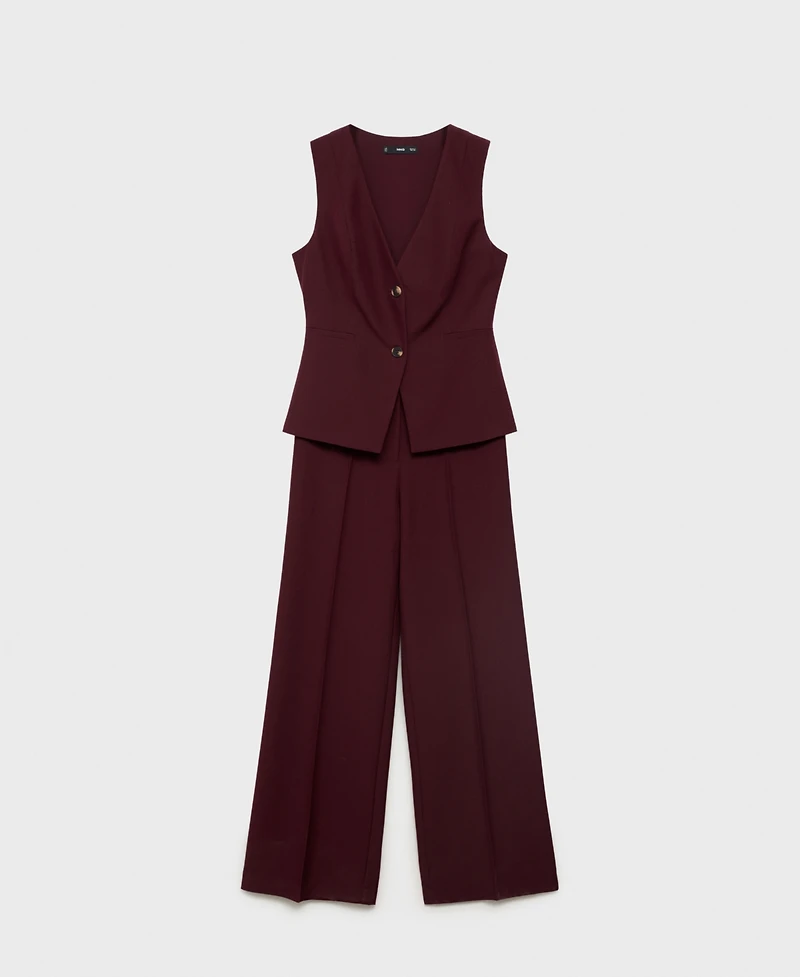 Mango Women's Long Suit-Style Jumpsuit