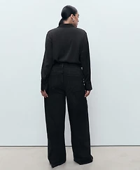 Mango Women's High-Waisted Wide-Leg Jeans