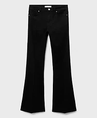 Mango Women's Violet Flared High-Rise Jeans