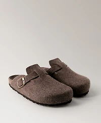 Mango Women's Felt Clog Slippers