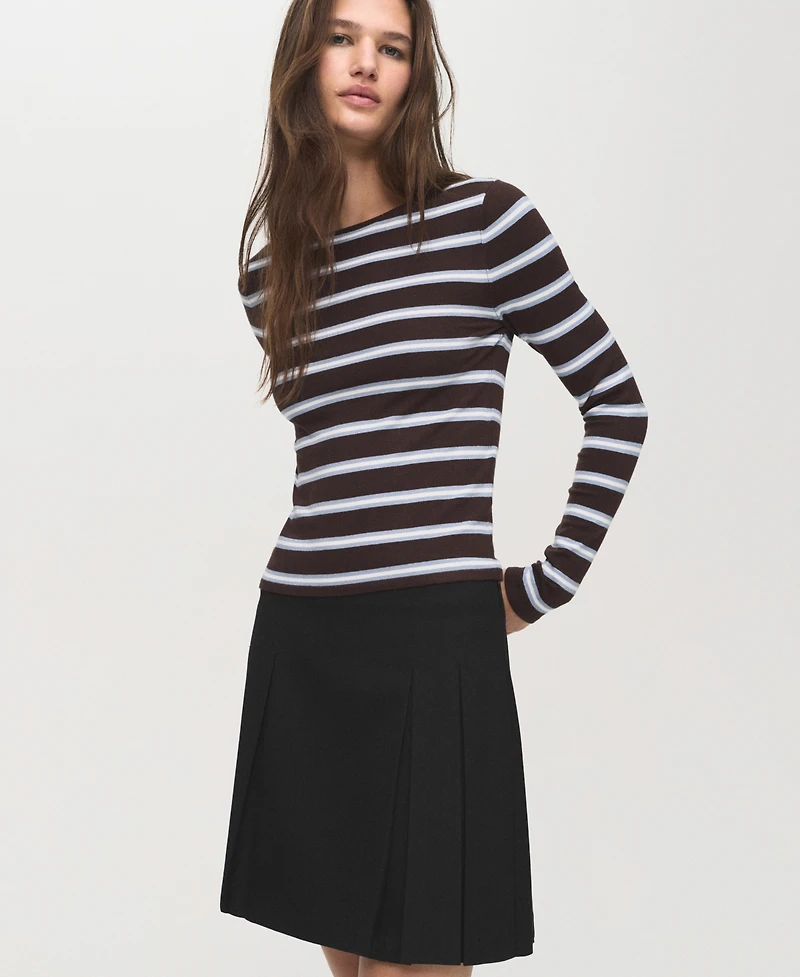 Mango Women's Pleated Mini-Skirt