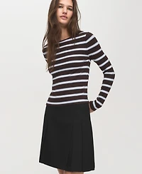 Mango Women's Pleated Mini-Skirt