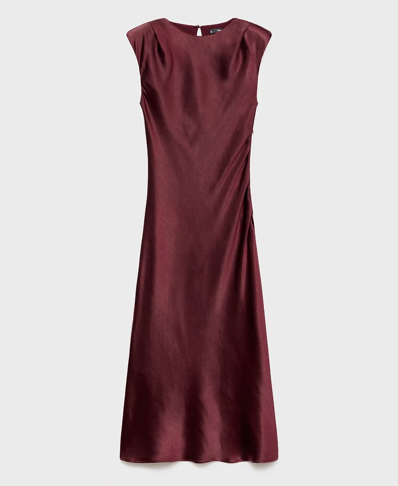 Mango Women's Fitted Satin Dress