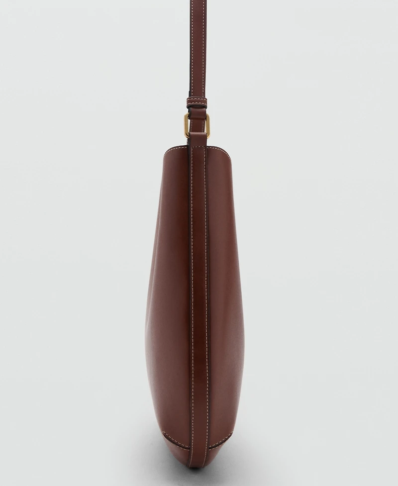 Mango Women's Large Oval Shoulder Bag