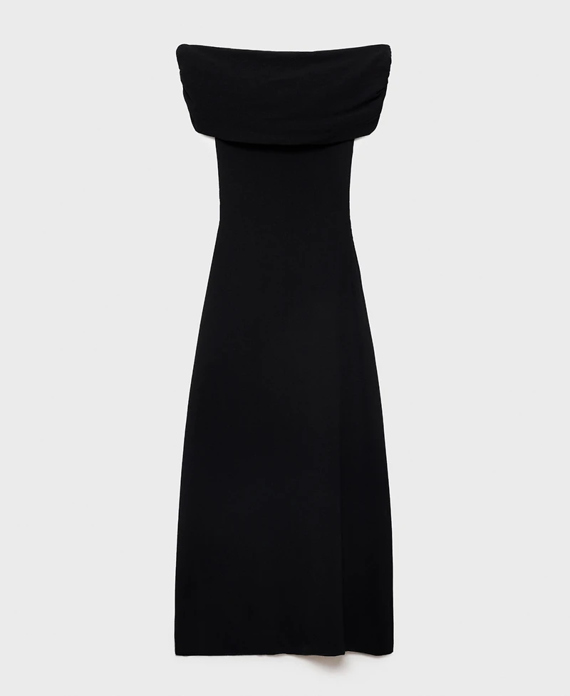 Mango Women's Strapless Knitted Dress