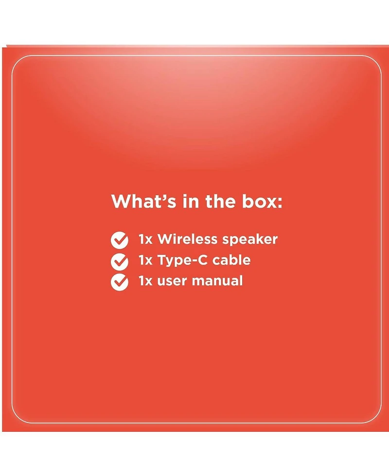 RadioShack Portable Outdoor Bluetooth Speaker 60W Rms Power With Dual Subwoofer IPX5 Gray True Wireless